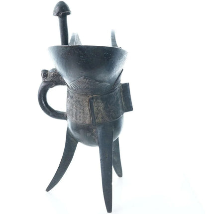 Early Archaistic/Archaic Chinese Bronze Jue Ritual Wine Vessel - Estate Fresh Austin