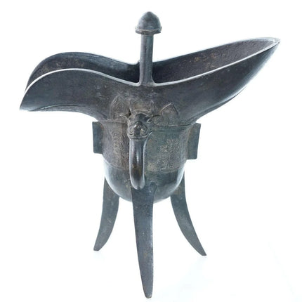 Early Archaistic/Archaic Chinese Bronze Jue Ritual Wine Vessel - Estate Fresh Austin