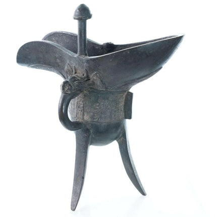 Early Archaistic/Archaic Chinese Bronze Jue Ritual Wine Vessel - Estate Fresh Austin