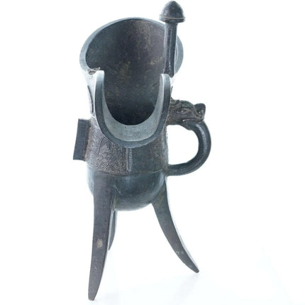 Early Archaistic/Archaic Chinese Bronze Jue Ritual Wine Vessel - Estate Fresh Austin