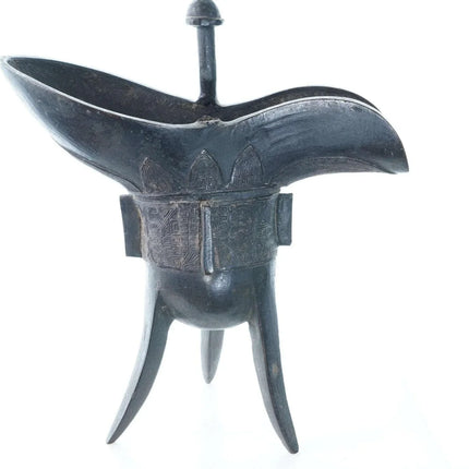 Early Archaistic/Archaic Chinese Bronze Jue Ritual Wine Vessel - Estate Fresh Austin