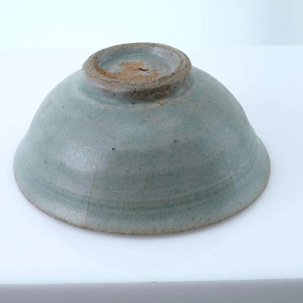 Early Celadon Stoneware Tea Bowl with Lotus Decoration - Estate Fresh Austin