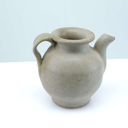 Early Celadon Stoneware Water Dropper in Teapot Form - Estate Fresh Austin