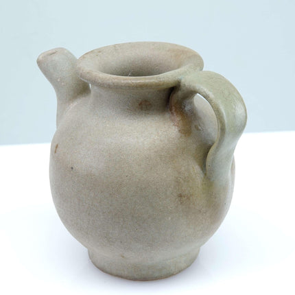 Early Celadon Stoneware Water Dropper in Teapot Form - Estate Fresh Austin