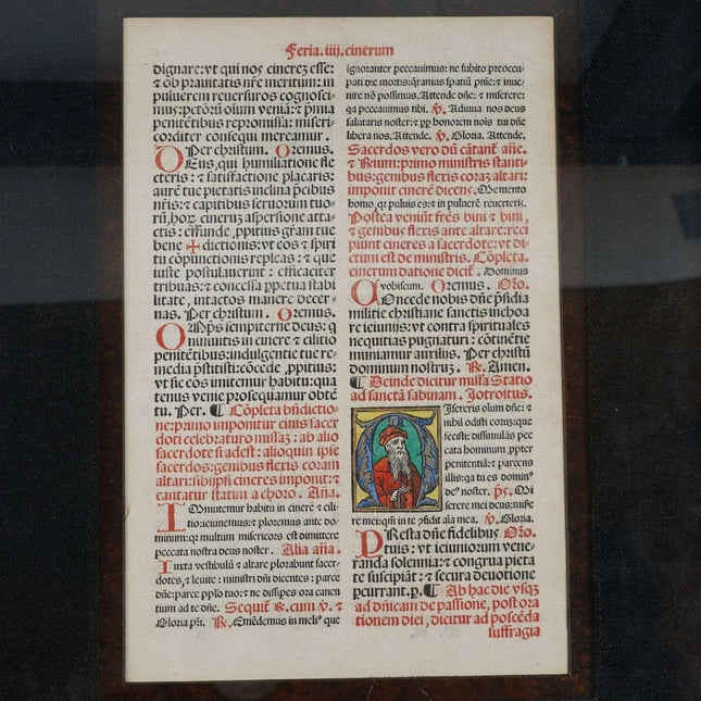 Early Latin bible page - Estate Fresh Austin