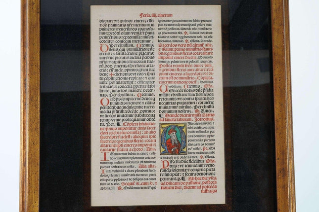 Early Latin bible page - Estate Fresh Austin