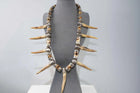Early Native American Sterling and Deer Antler Necklace - Estate Fresh Austin