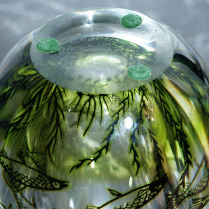 Edward Hald (1883-1980) for Orrefors, Graal Fish Vase 1963 Mid century Modern - Estate Fresh Austin