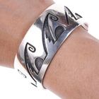 Eldon Kalemsa Siwingyumptewa Sr Hopi Overlay Bracelet - Estate Fresh Austin