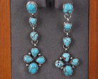 Ella Peter Navajo Sterling Egyptian Turquoise earrings - Estate Fresh Austin