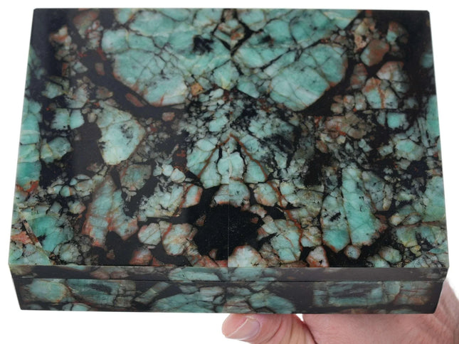 Emerald in Matrix Intarsia Box by Konstantin Libman - Estate Fresh Austin