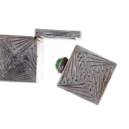 Engraved Italian 800 Silver Lipstick Case Vintage Holder w/ Mirror Compact w - Estate Fresh Austin