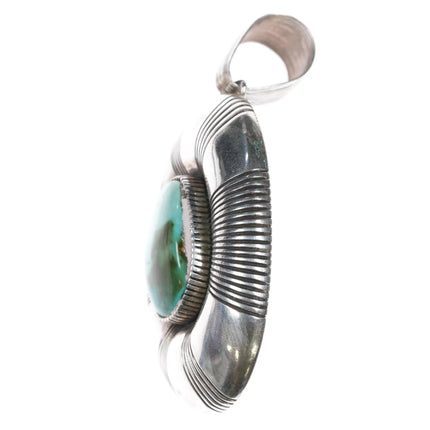 Ernest Thomas Bilagody Navajo sterling Royston turquoise pendant - Estate Fresh Austin