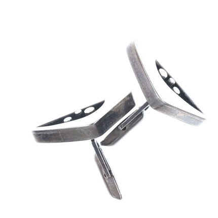 Everett MacDonald (1924-1991) CA Modernist Sterling abstract cufflinks - Estate Fresh Austin