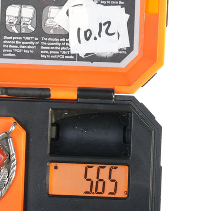 F Cheama Zuni Sterling pendant with turquoise and coral - Estate Fresh Austin