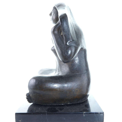 Fidencio Castillo, Mexican, 1907 - 1993 Woman with Rebozo Sculpture - Estate Fresh Austin