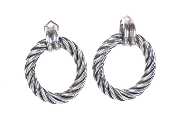 Flli Menegatti Sterling Hoop earrings - Estate Fresh Austin
