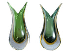 Formia Sommerso Murano Vases Pair - Estate Fresh Austin