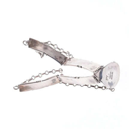 Frank Yellowhorse(1933-2020) Navajo sterling silver Multi-stone intarsia inlay b - Estate Fresh Austin