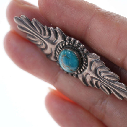 Fred Harvey Era Turquoise/sterling pin - Estate Fresh Austin