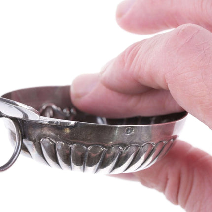 French 18th-19th Century Silver wine tasting cup with 1658 Coin - Estate Fresh Austin