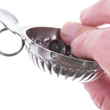 French 18th-19th Century Silver wine tasting cup with 1658 Coin - Estate Fresh Austin