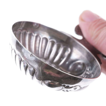 French 18th-19th Century Silver wine tasting cup with 1658 Coin - Estate Fresh Austin