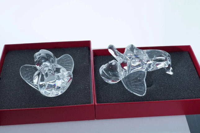 French Baccarat Angels Pair - Estate Fresh Austin