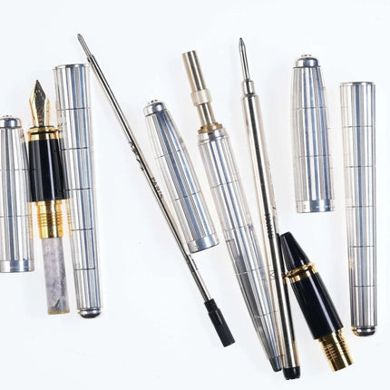 French S T Dupont Fidelio Lignes Recoupees 3 pen set - Estate Fresh Austin