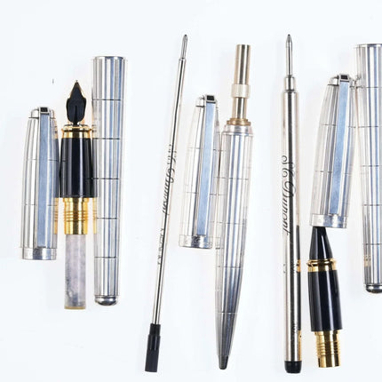 French S T Dupont Fidelio Lignes Recoupees 3 pen set - Estate Fresh Austin