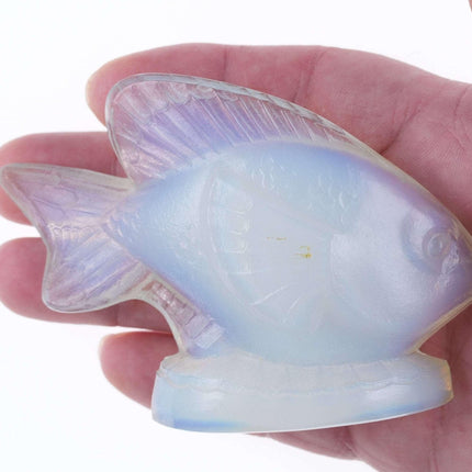 French Sabino Opalescent Fish paperweight - Estate Fresh Austin