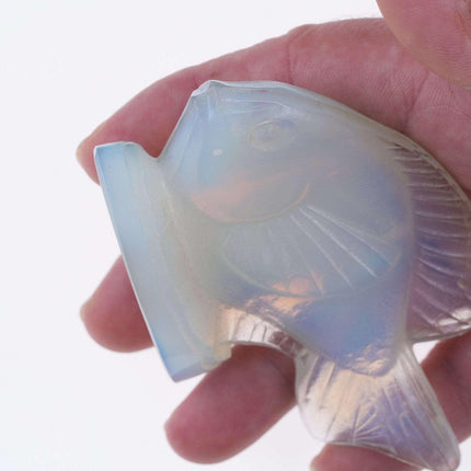 French Sabino Opalescent Fish paperweight - Estate Fresh Austin