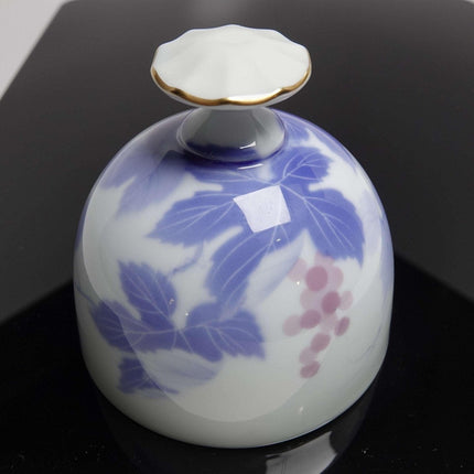 Fukagawa Seiji Arita Iris Japanese Porcelain Bell Late 20th Century - Estate Fresh Austin