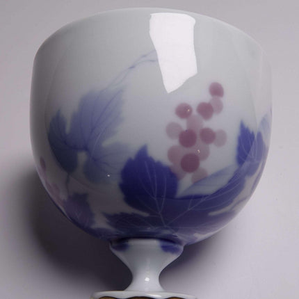 Fukagawa Seiji Arita Iris Japanese Porcelain Bell Late 20th Century - Estate Fresh Austin