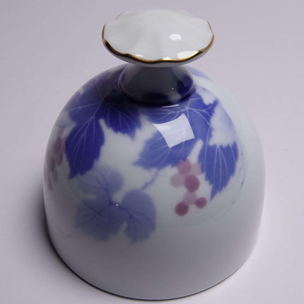 Fukagawa Seiji Arita Iris Japanese Porcelain Bell Late 20th Century - Estate Fresh Austin