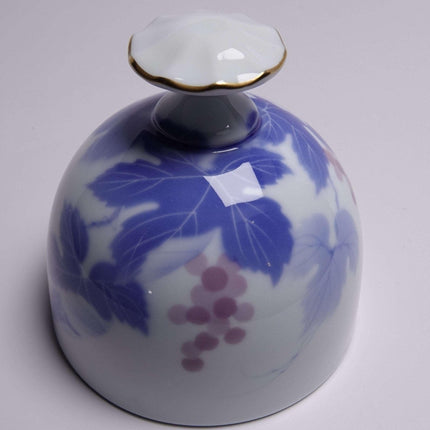 Fukagawa Seiji Arita Iris Japanese Porcelain Bell Late 20th Century - Estate Fresh Austin