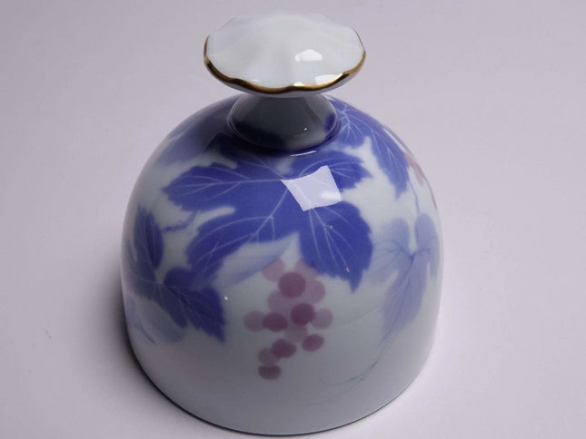 Fukagawa Seiji Arita Iris Japanese Porcelain Bell Late 20th Century - Estate Fresh Austin