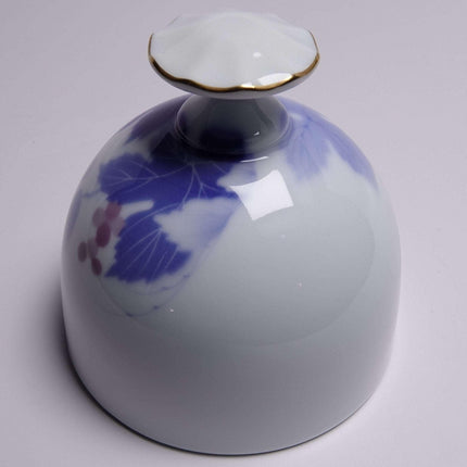 Fukagawa Seiji Arita Iris Japanese Porcelain Bell Late 20th Century - Estate Fresh Austin