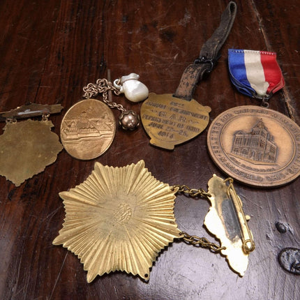 G.A.R. civil War Veteran GAR Annual Encampment Medals/Watch Fobs 1896, 1904, 19 - Estate Fresh Austin