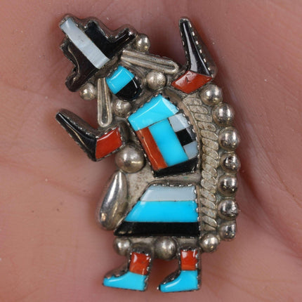 Gary and Paulinus Vacit Zuni Rainbow dancer pendant/pin - Estate Fresh Austin