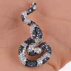 Gemset Sterling Snake pendant - Estate Fresh Austin