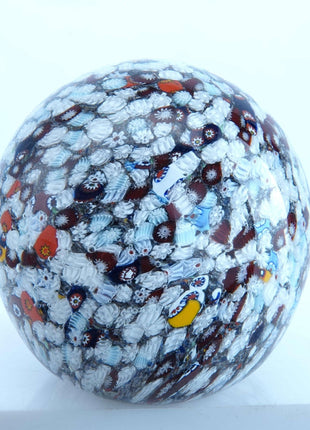 Gentile Glass Millefiori Paperweight - Estate Fresh Austin