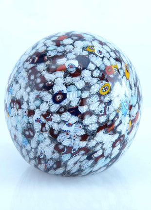 Gentile Glass Millefiori Paperweight - Estate Fresh Austin