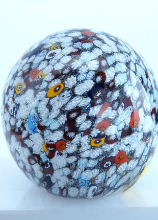 Gentile Glass Millefiori Paperweight - Estate Fresh Austin