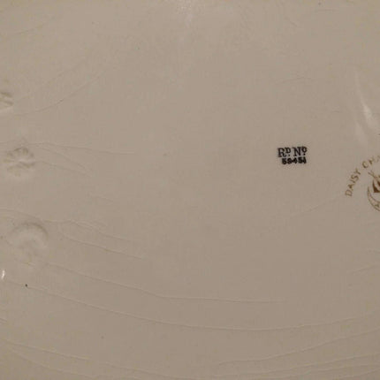 George Jones Daisy Chain Transferware with Hand Painted Decoration 17.75" x 14.2 - Estate Fresh Austin