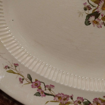 George Jones Daisy Chain Transferware with Hand Painted Decoration 17.75" x 14.2 - Estate Fresh Austin