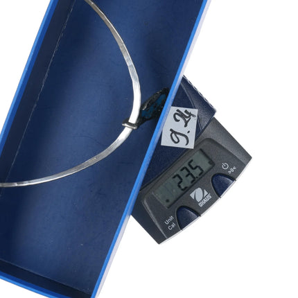 Gerald M. Stinn (1937 - 2019) California Modernist sterling necklace - turquoise - Estate Fresh Austin