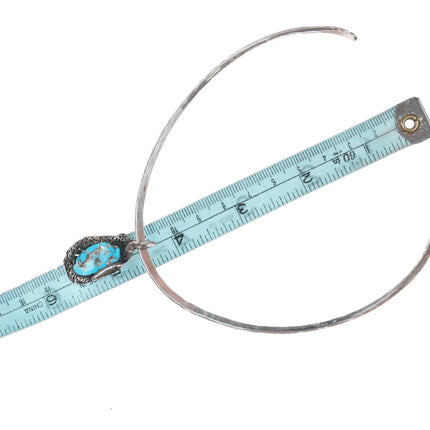 Gerald M. Stinn (1937 - 2019) California Modernist sterling necklace - turquoise - Estate Fresh Austin