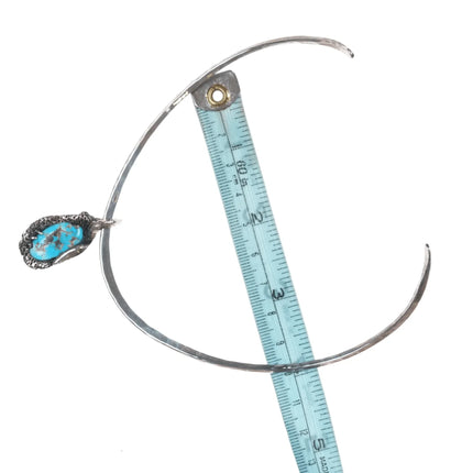 Gerald M. Stinn (1937 - 2019) California Modernist sterling necklace - turquoise - Estate Fresh Austin