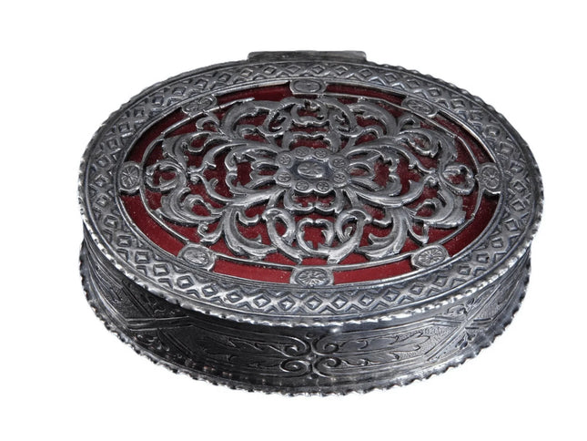 German 935/800 Silver EnamelTrinket Box - Estate Fresh Austin